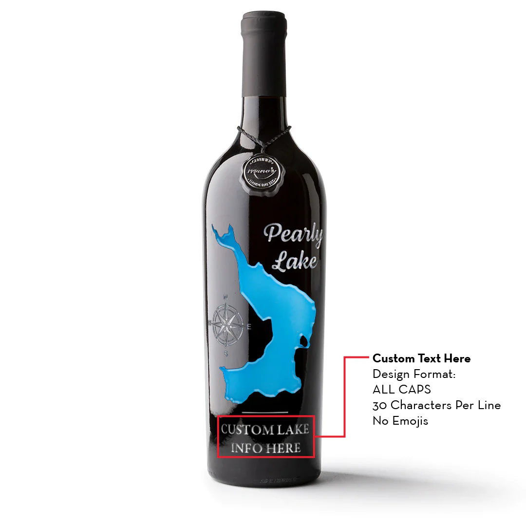 Pearly Lake Custom Etched Wine - Image 2