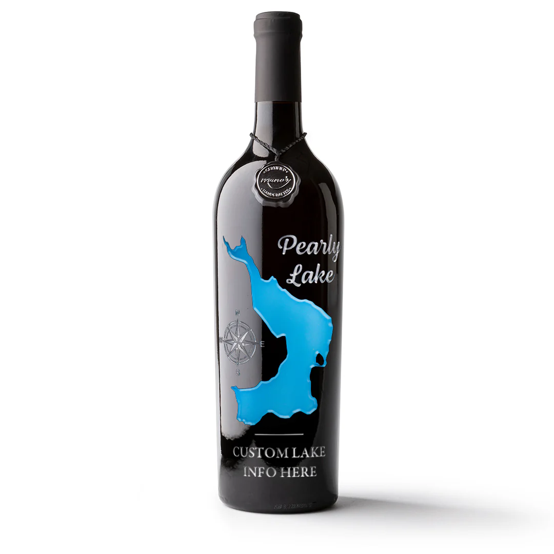 Pearly Lake Custom Etched Wine - Image 3