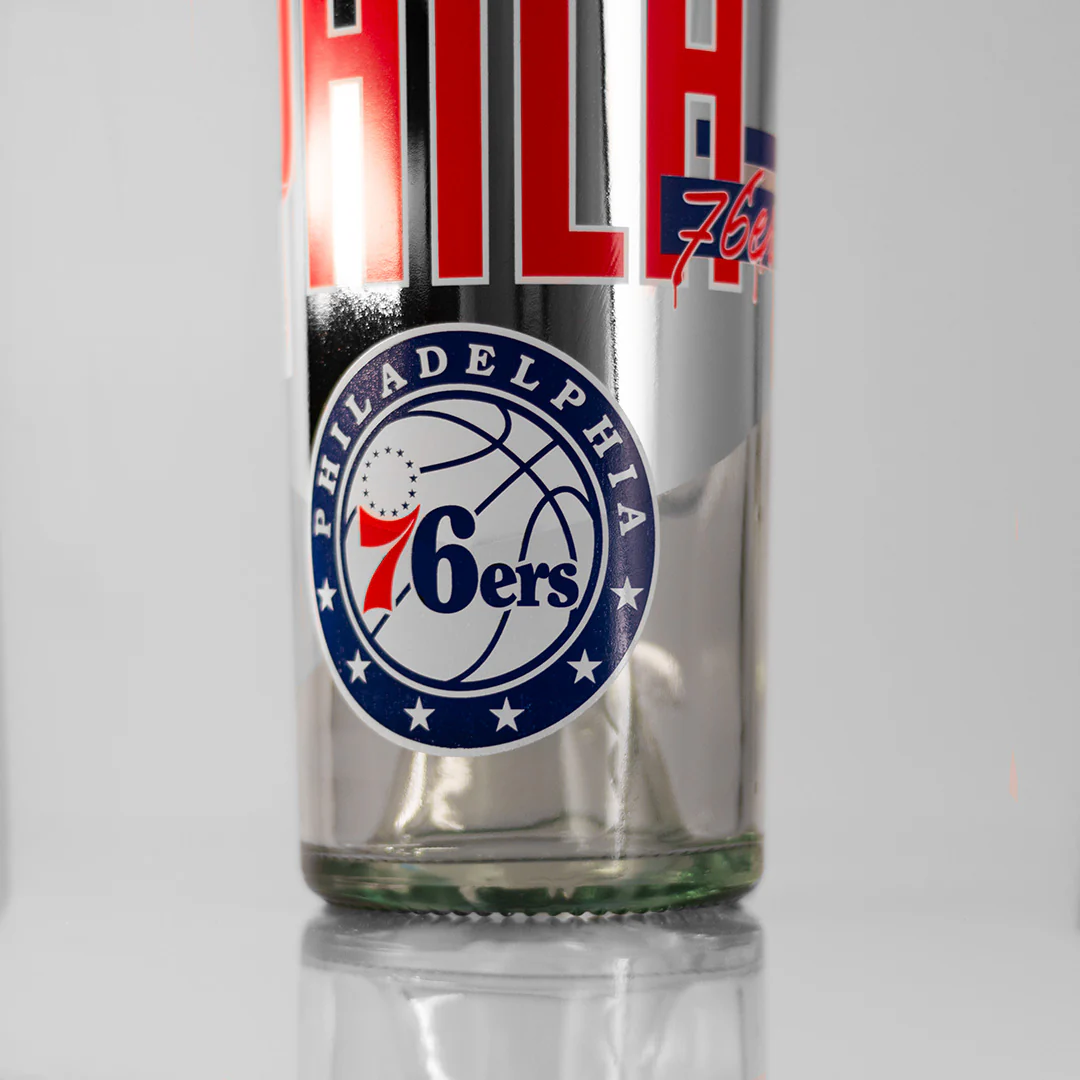 Philadelphia 76ers Specialty Metallic Display Bottle and Basketball Topper - Image 2