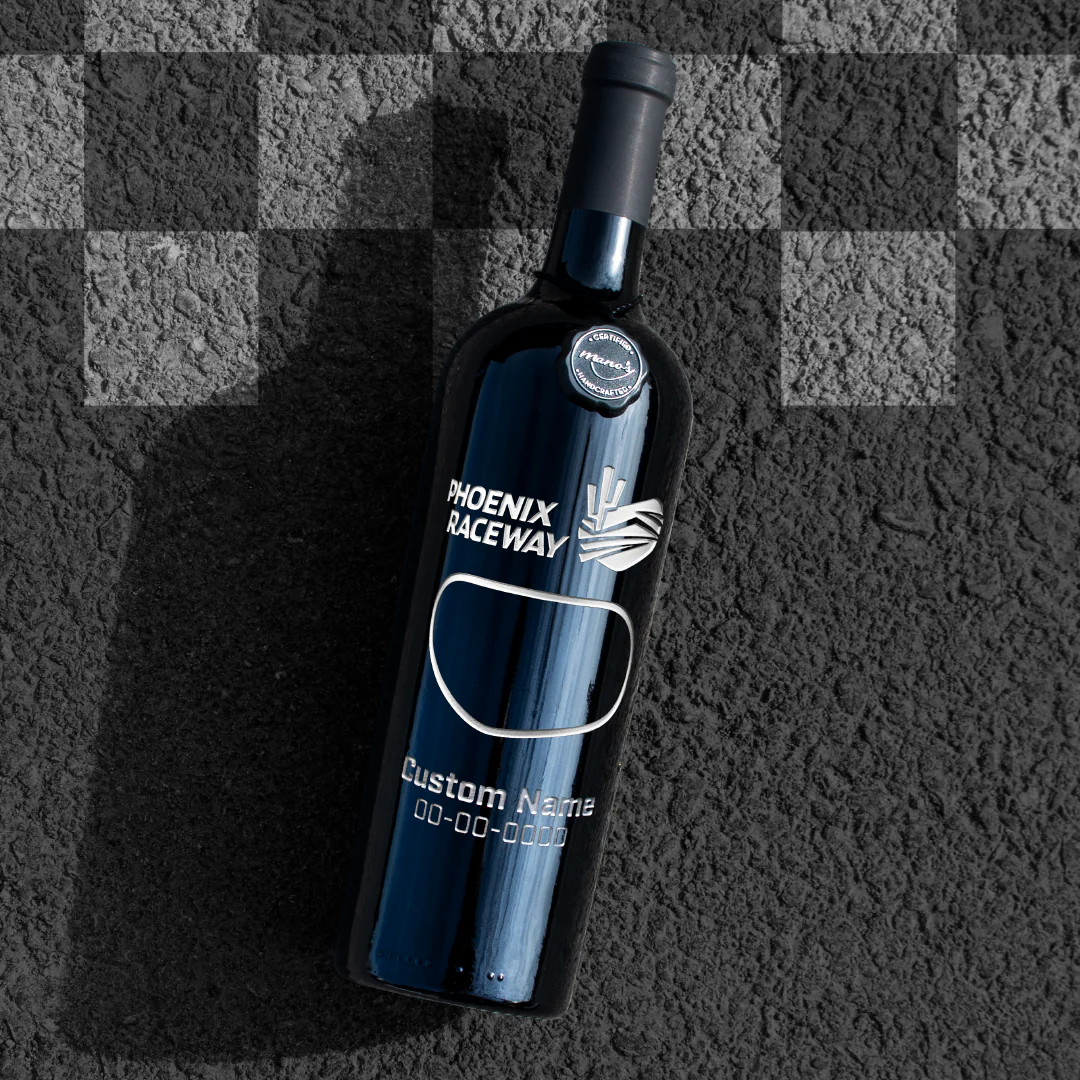 Phoenix Raceway Custom Name Etched Wine - Image 3