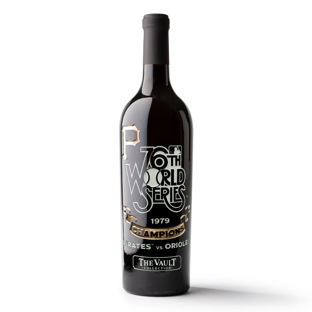 Pittsburgh Pirates 1979 World Series Vault Etched Wine
