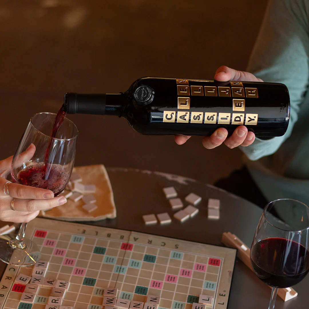 Scrabble Custom Words Etched Wine - Image 12
