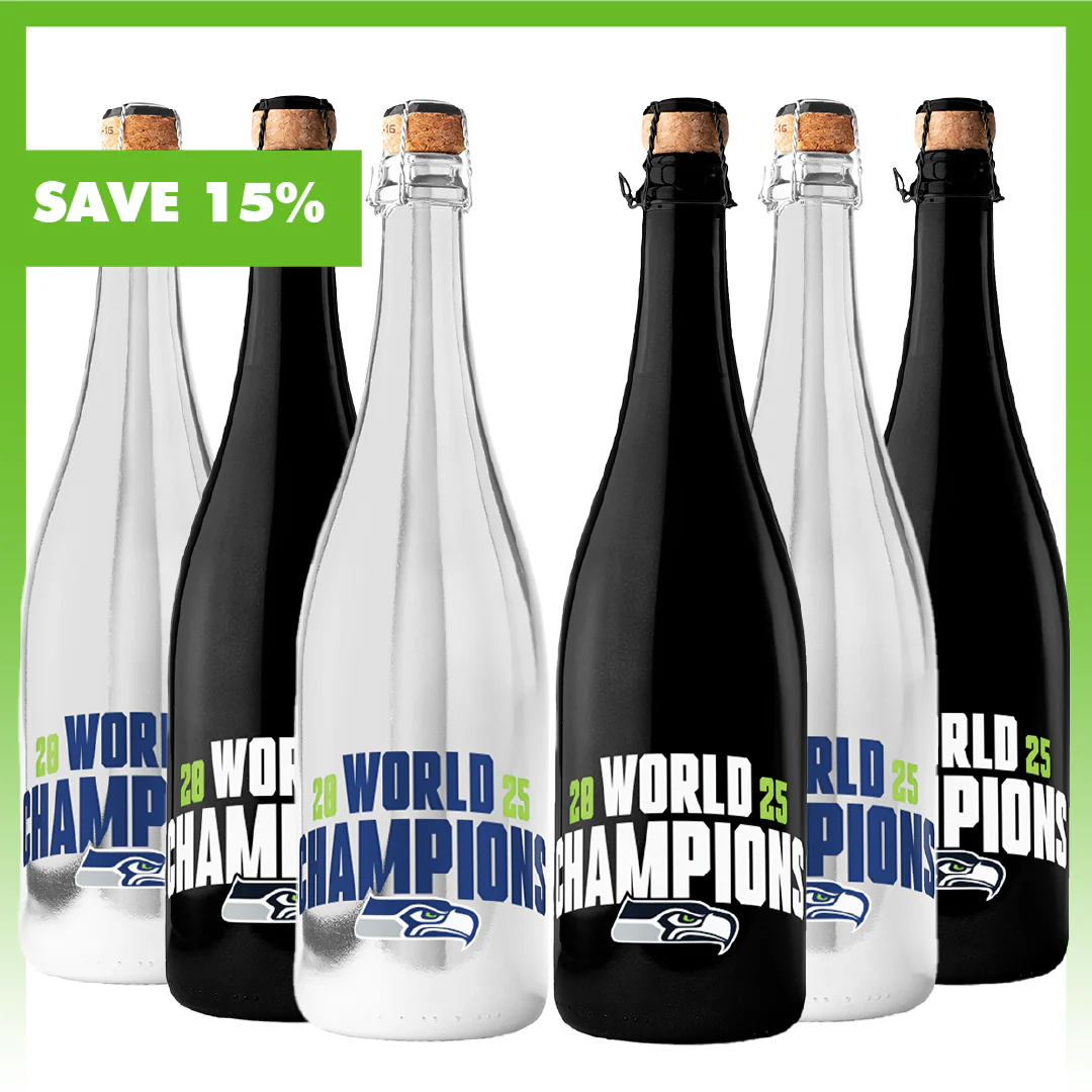 Seattle Seahawks 2025 World Champions Celebration Bubbly Pack