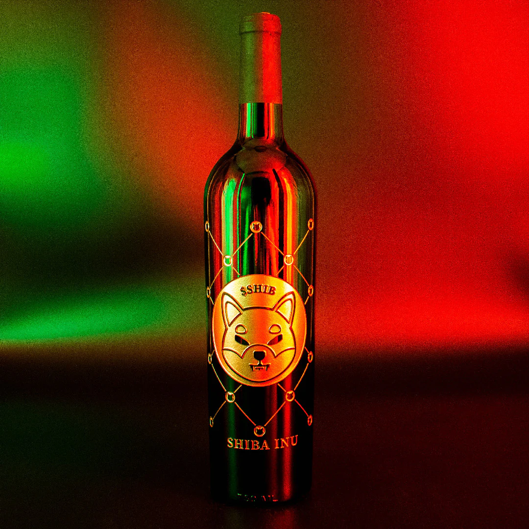 Shiba Inu Token Etched Wine - Image 3