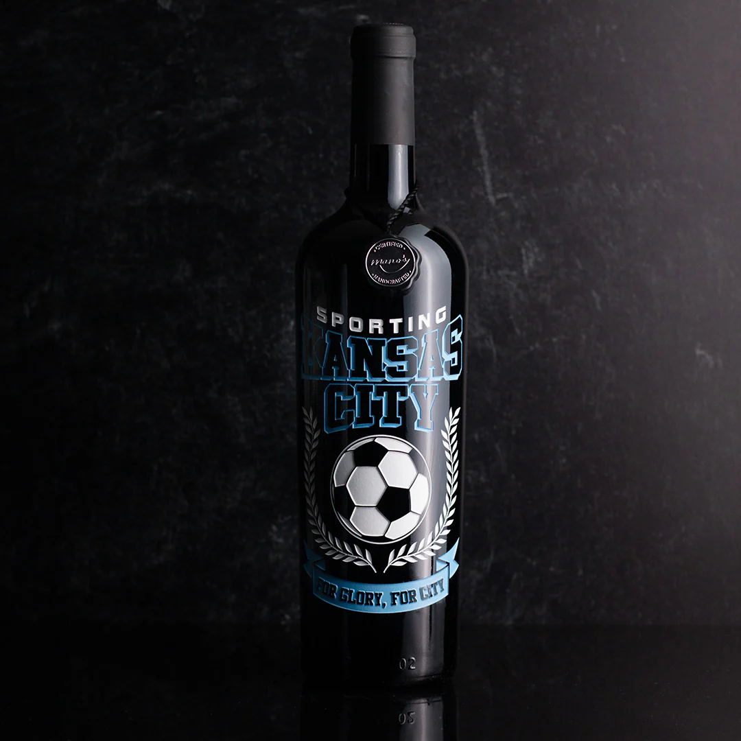 Sporting Kansas City For Glory Etched Wine - Image 2