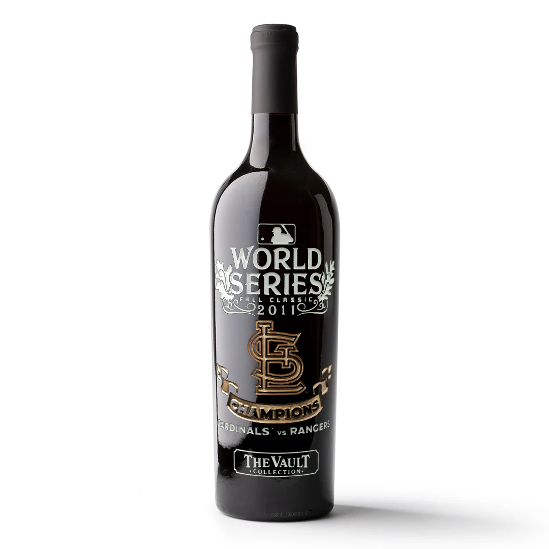 St. Louis Cardinals 2011 World Series Vault Etched Wine