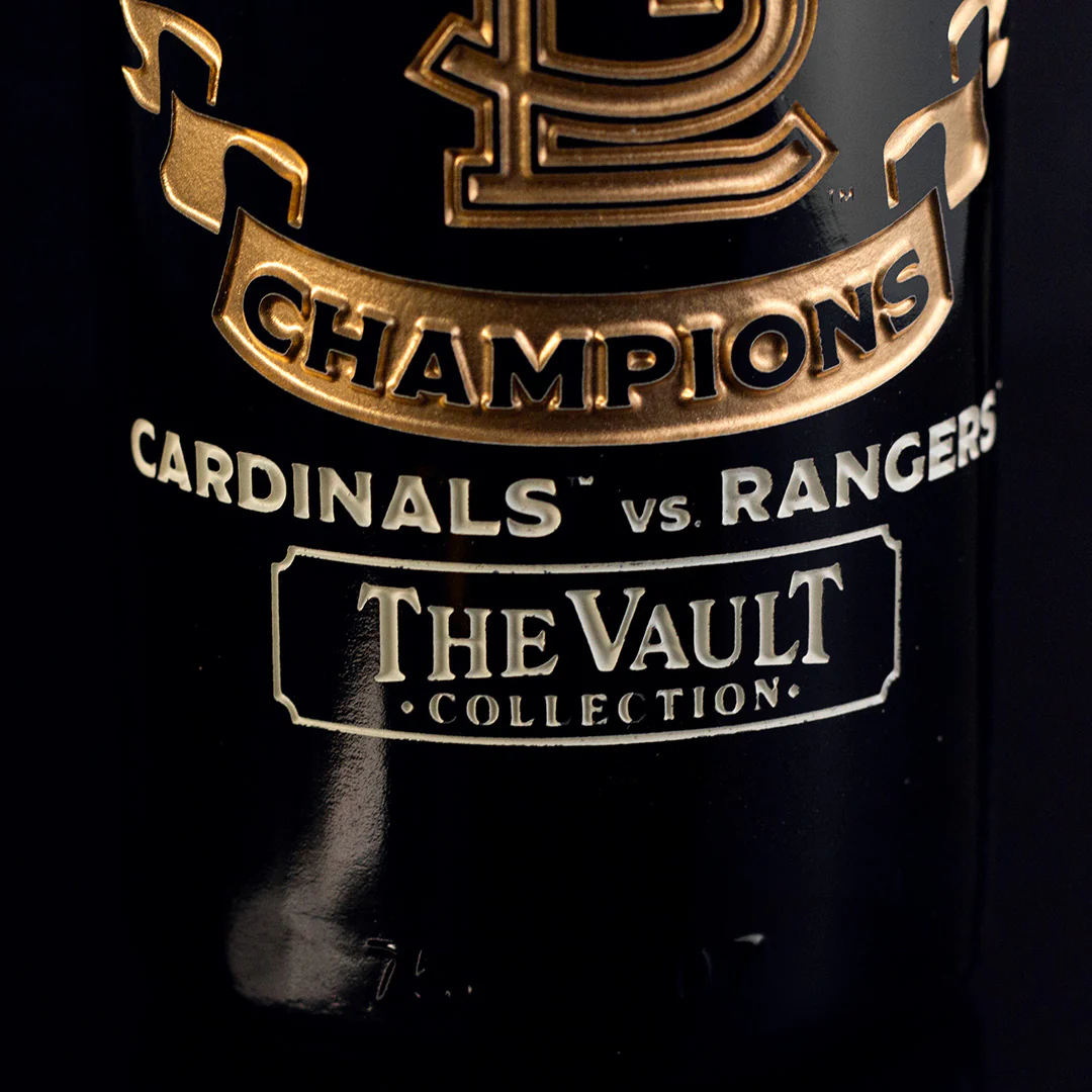St. Louis Cardinals 2011 World Series Vault Etched Wine - Image 5