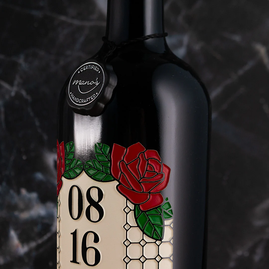 Stained Glass Custom Etched Wine - Image 5