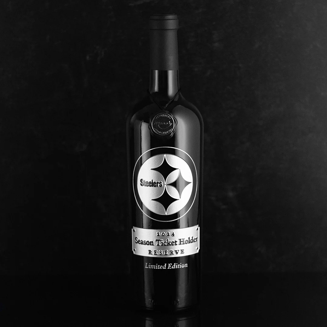 Steelers 2024 Exclusive Season Ticket Holder Etched Wine - Image 3