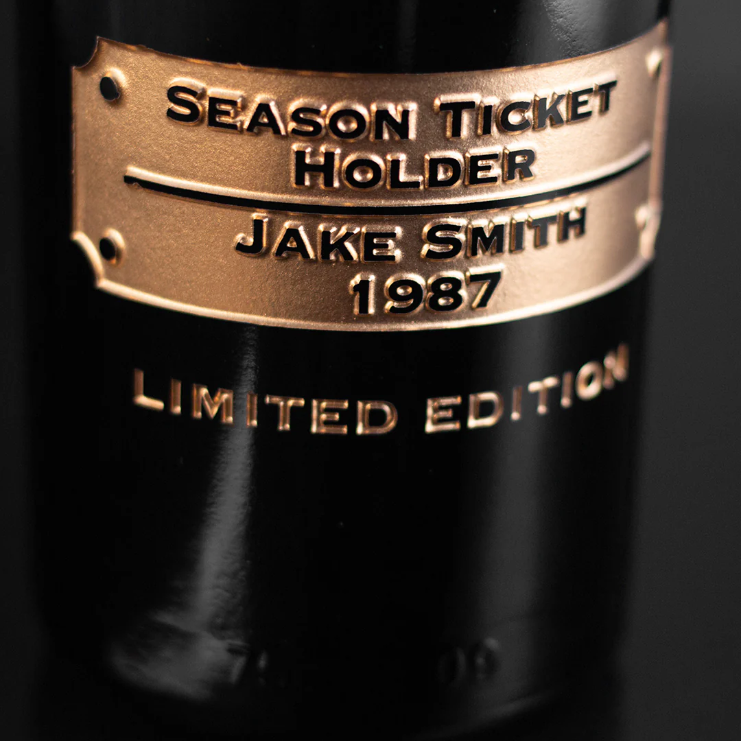 Steelers Custom Season Ticket Holder Etched Bottle - Image 2