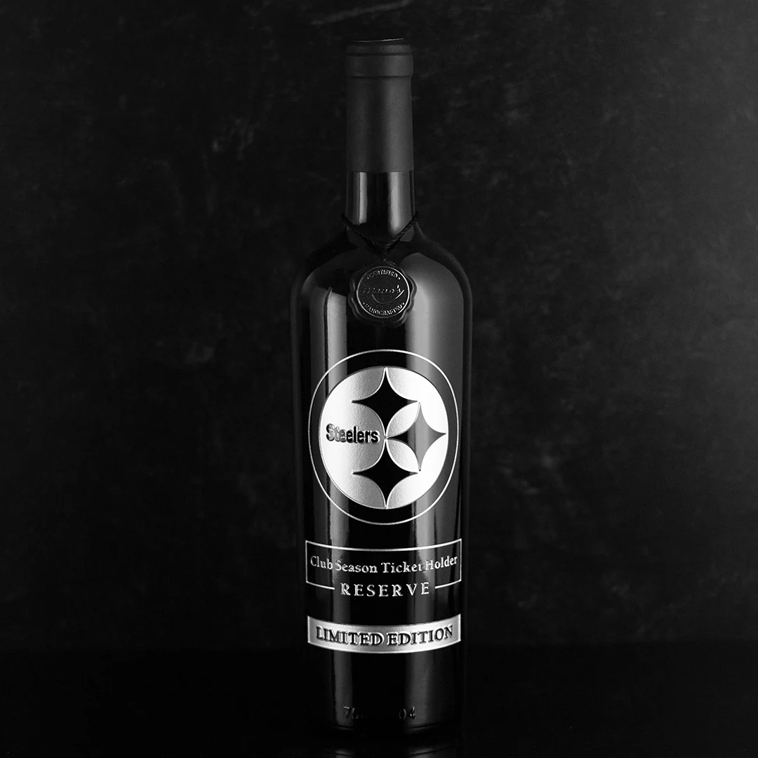 Steelers 2024 Exclusive Club Season Ticket Holder Etched Wine - Image 2