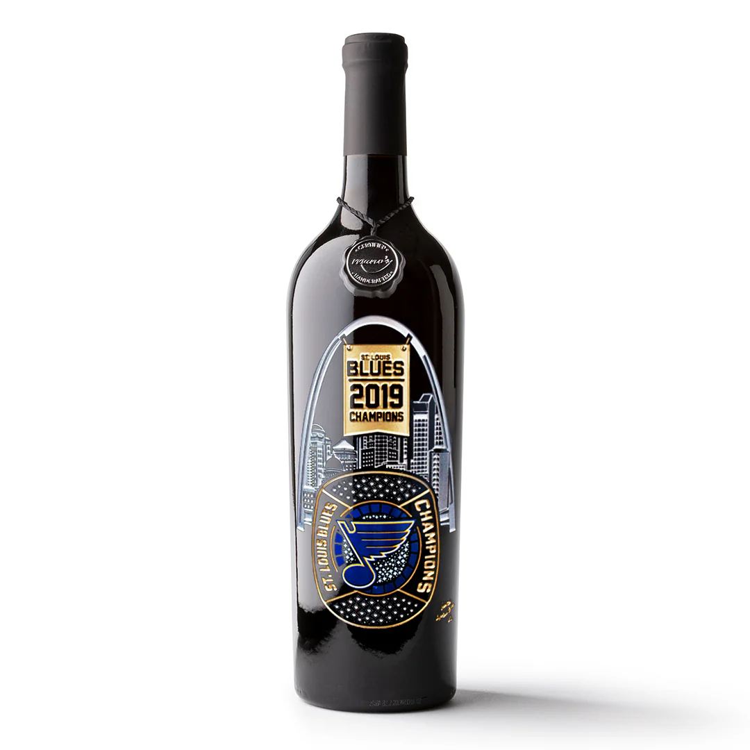 STL Blues 2019 Limited Edition Ring Etched Wine