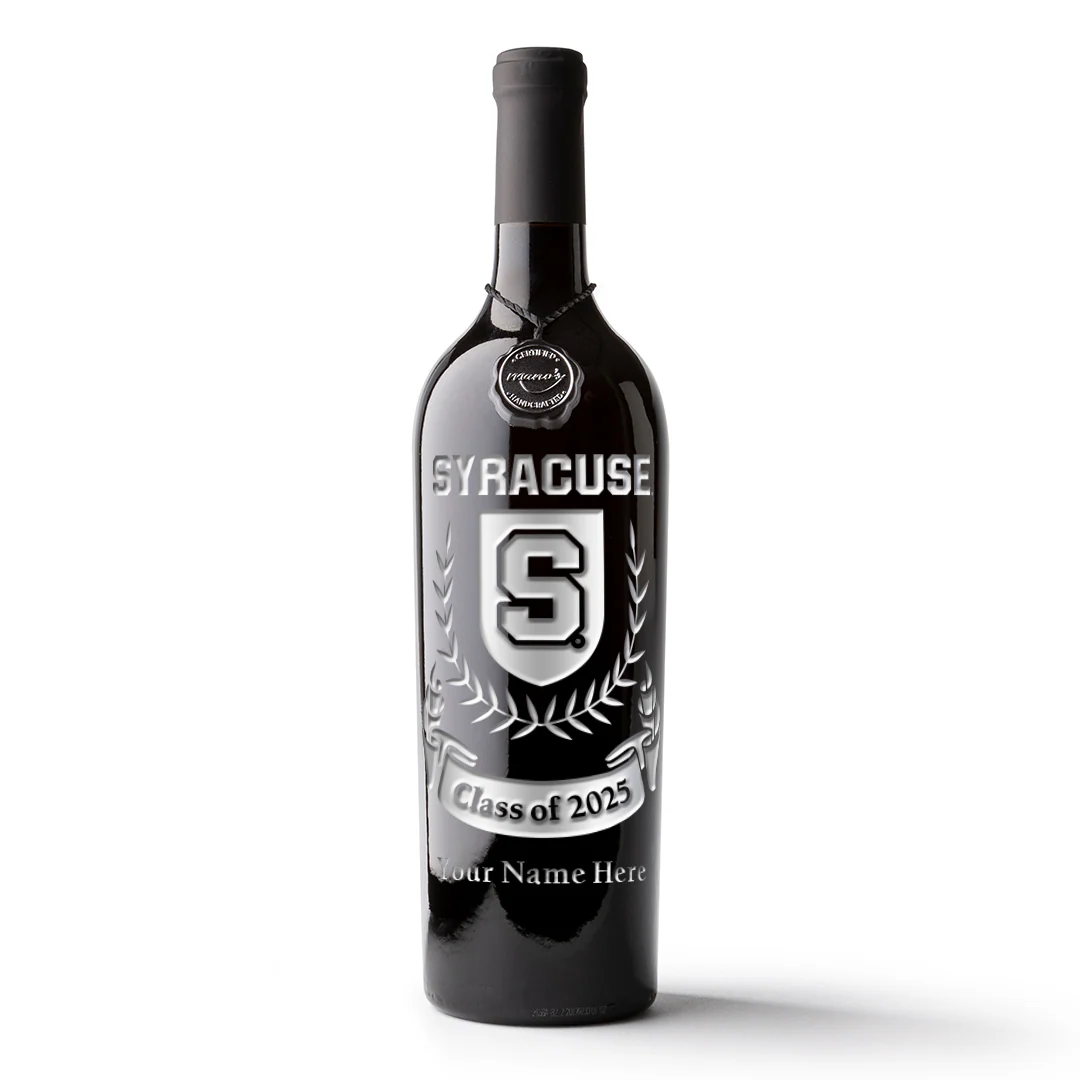 Syracuse University Custom Alumni Etched Wine - Image 6