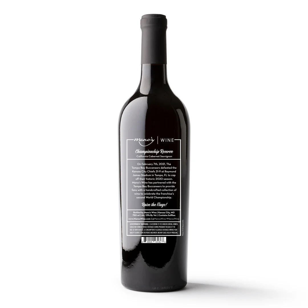 Tampa Bay Bucs 2020 Champions Banner Etched Wine - Image 2
