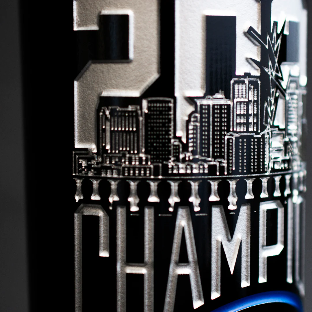 Tampa Bay Lightning 2020 Champions Etched Wine - Image 3