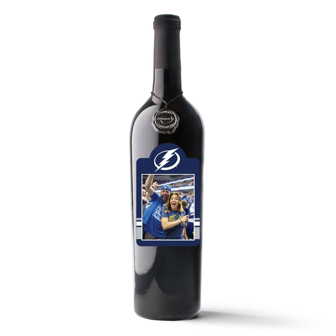 Tampa Bay Lightning Custom Photo Label Wine - Image 2