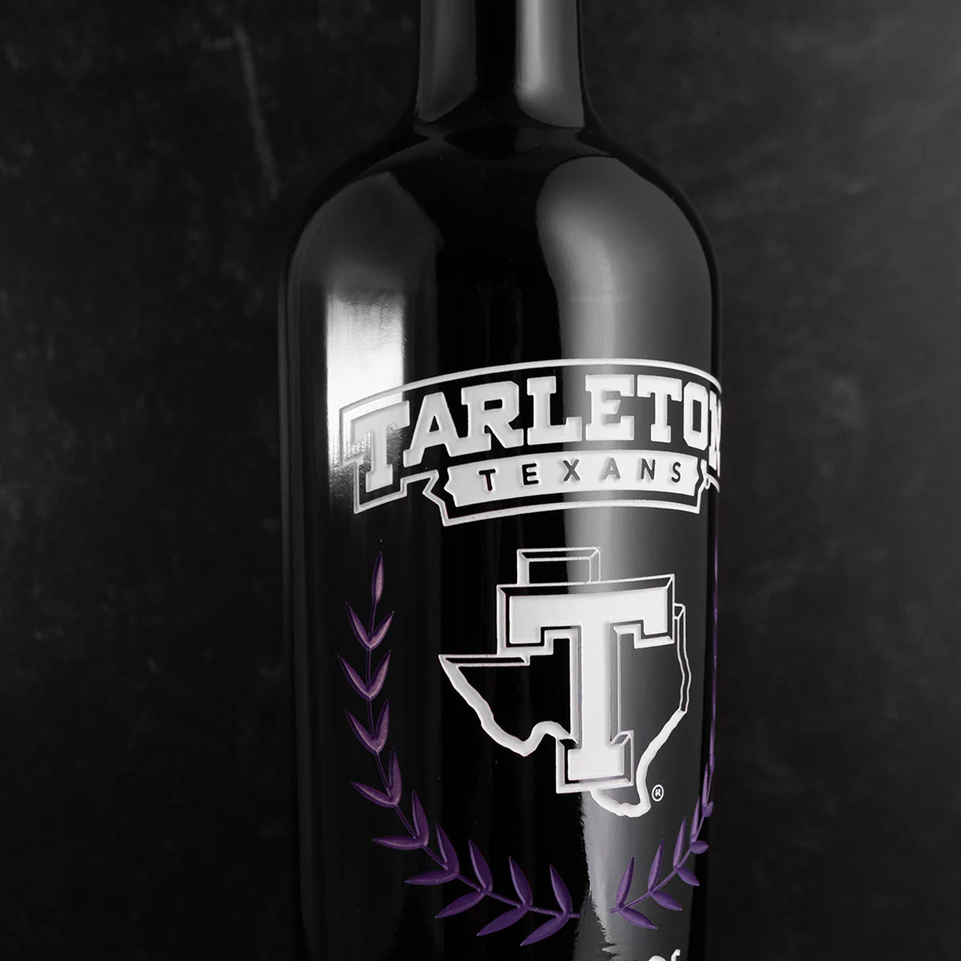 Tarleton State University Custom Alumni Etched Wine Bottle - Image 3