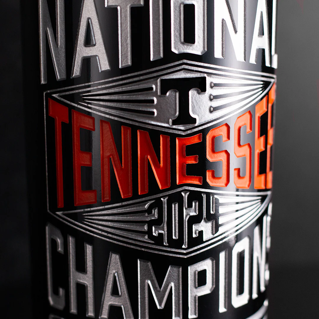 Tennessee 2024 Baseball National Champions Etched Wine - Image 2