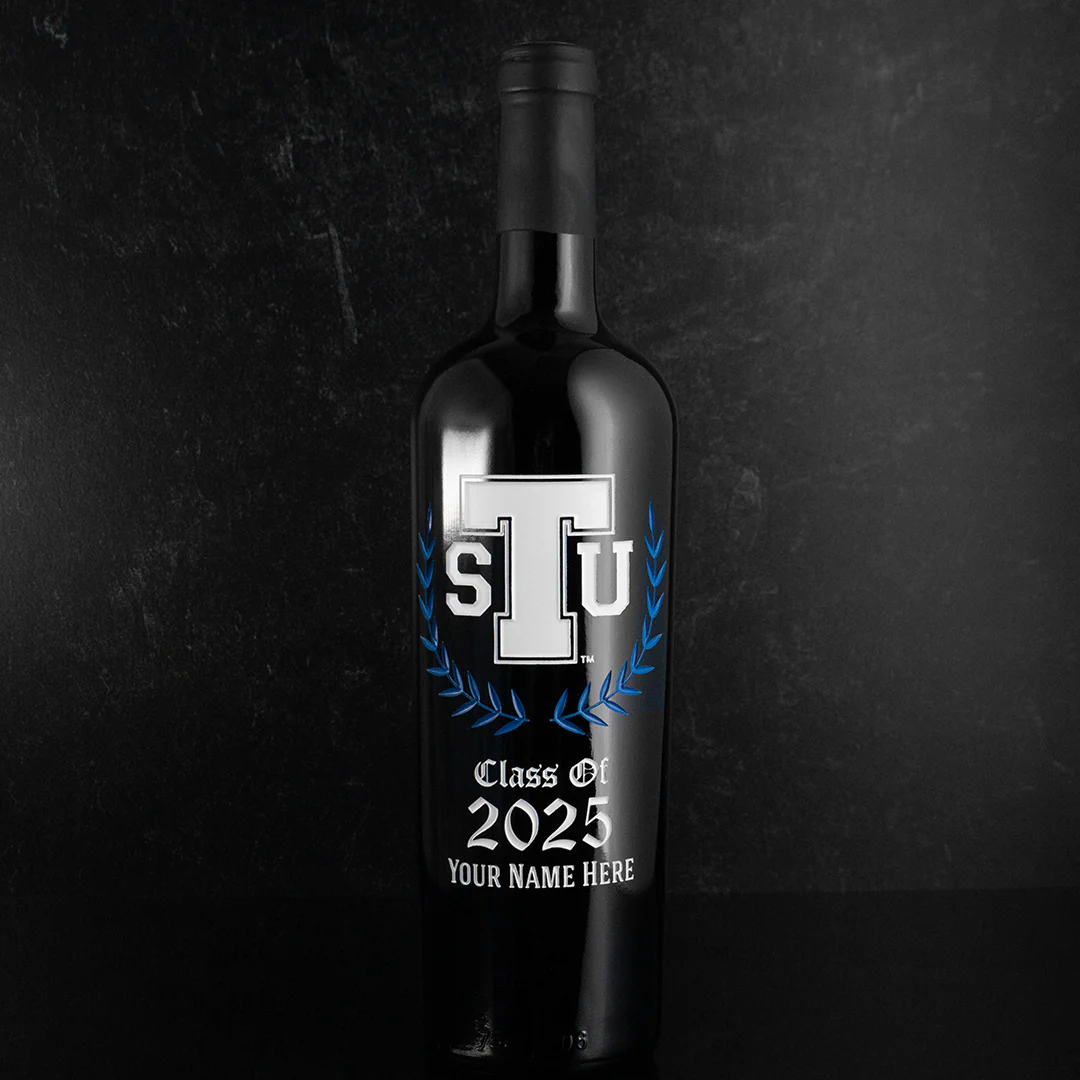 Tennessee State University Custom Alumni Etched Wine Bottle - Image 3