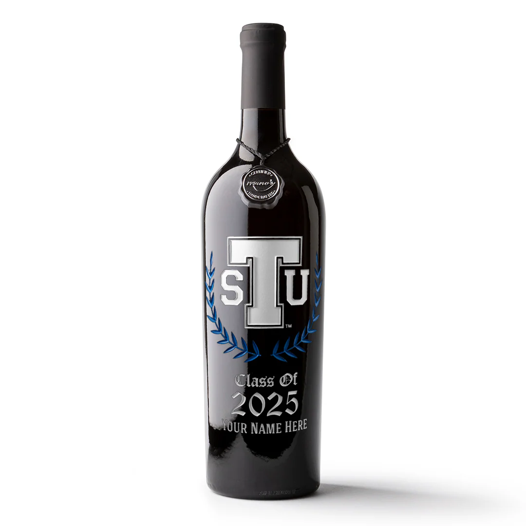 Tennessee State University Custom Alumni Etched Wine Bottle - Image 5