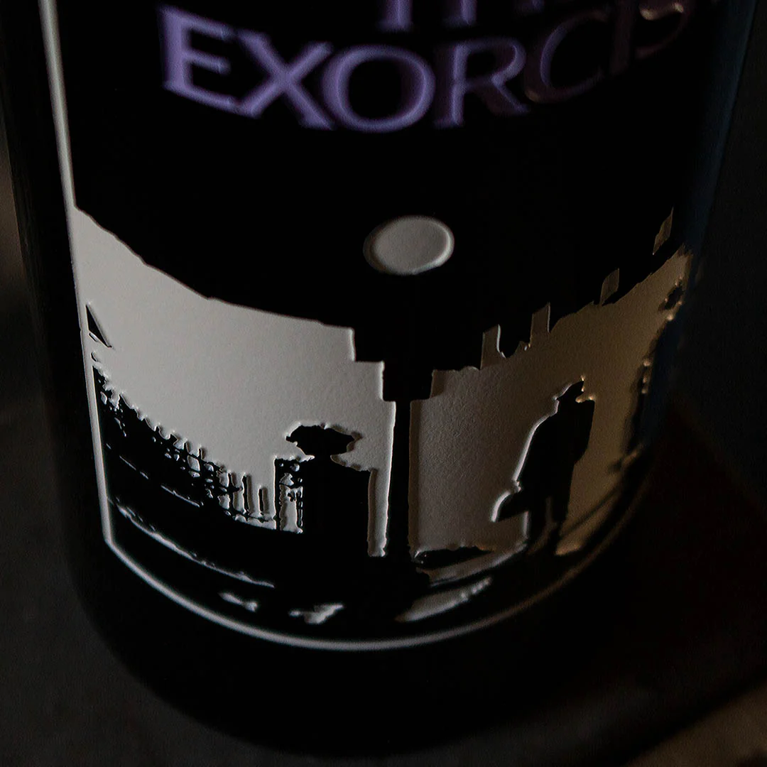The Exorcist Poster Etched Wine - Image 3