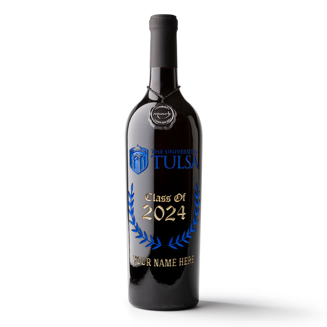 The University of Tulsa Custom Alumni Etched Wine - Image 6