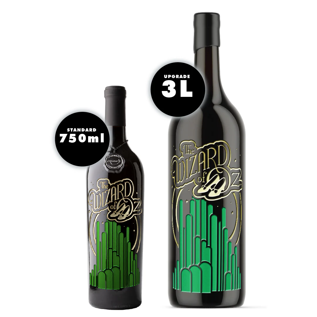 The Wizard of Oz Emerald City Etched Wine - Image 8