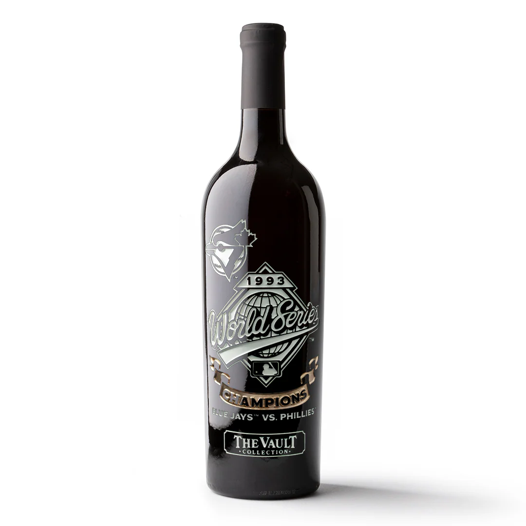 Toronto Blue Jays 1993 World Series Vault Etched Wine