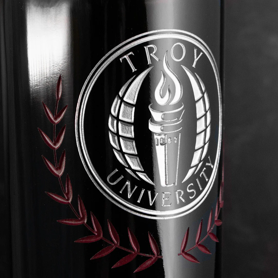 Troy University Custom Alumni Etched Wine - Image 2