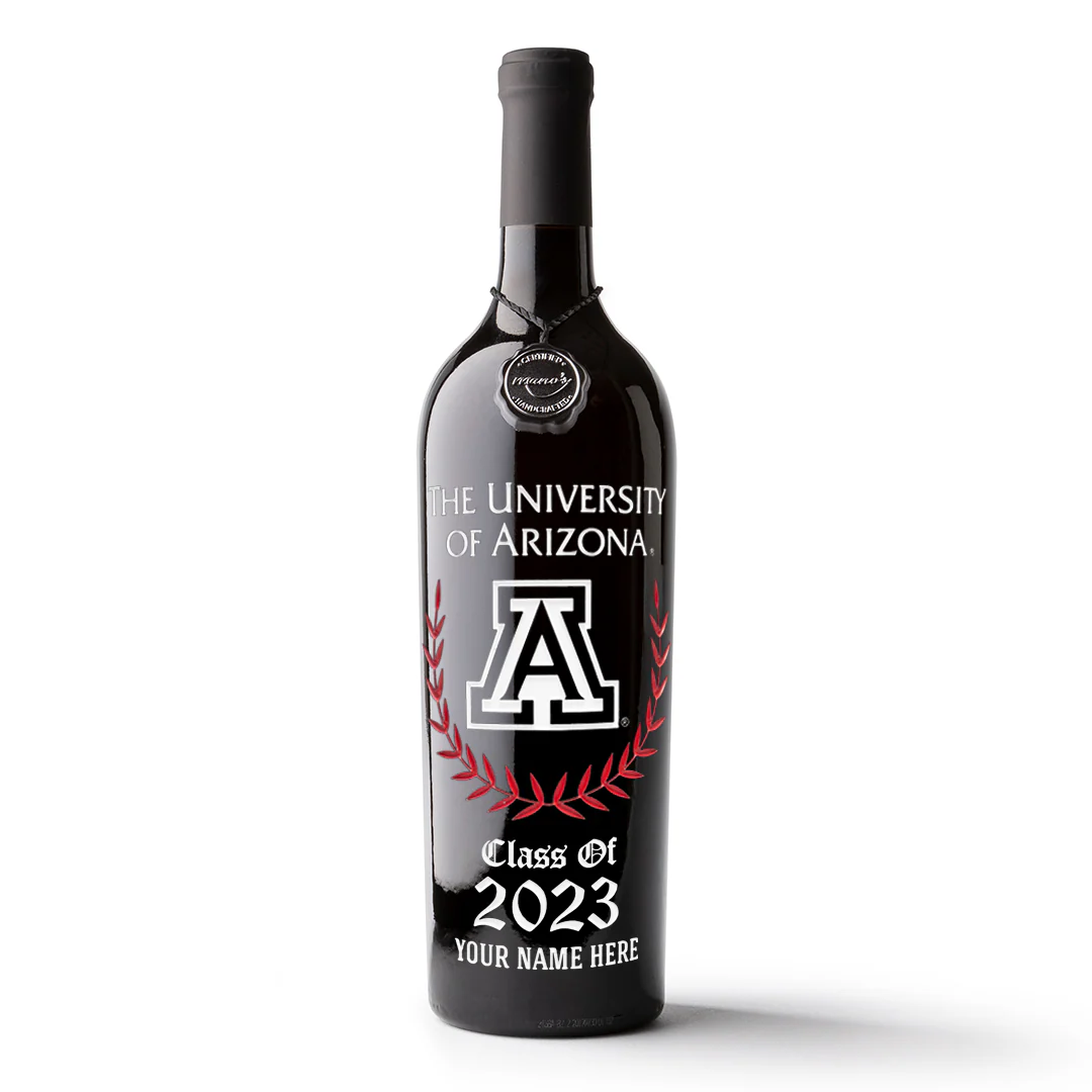 University of Arizona Custom Alumni Etched Wine - Image 4