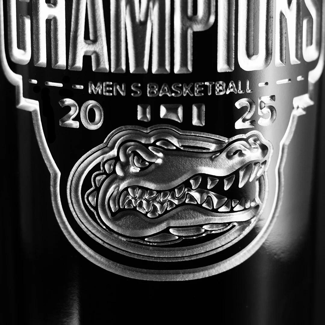 University of Florida 2025 National Champions Etched Wine - Image 2