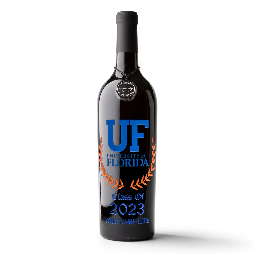 University of Florida Custom Alumni Etched Wine - Image 2