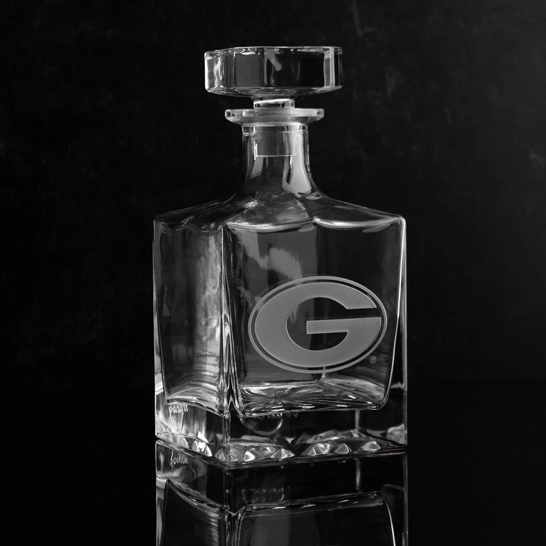 University of Georgia 1L Crystal Glass Decanter - Image 6