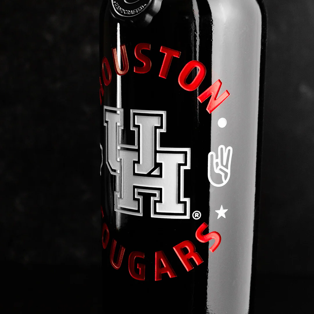 University of Houston Cougars Etched Wine - Image 4