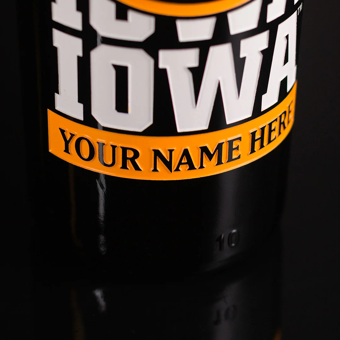 University of Iowa Logos Custom Name Etched Wine - Image 4