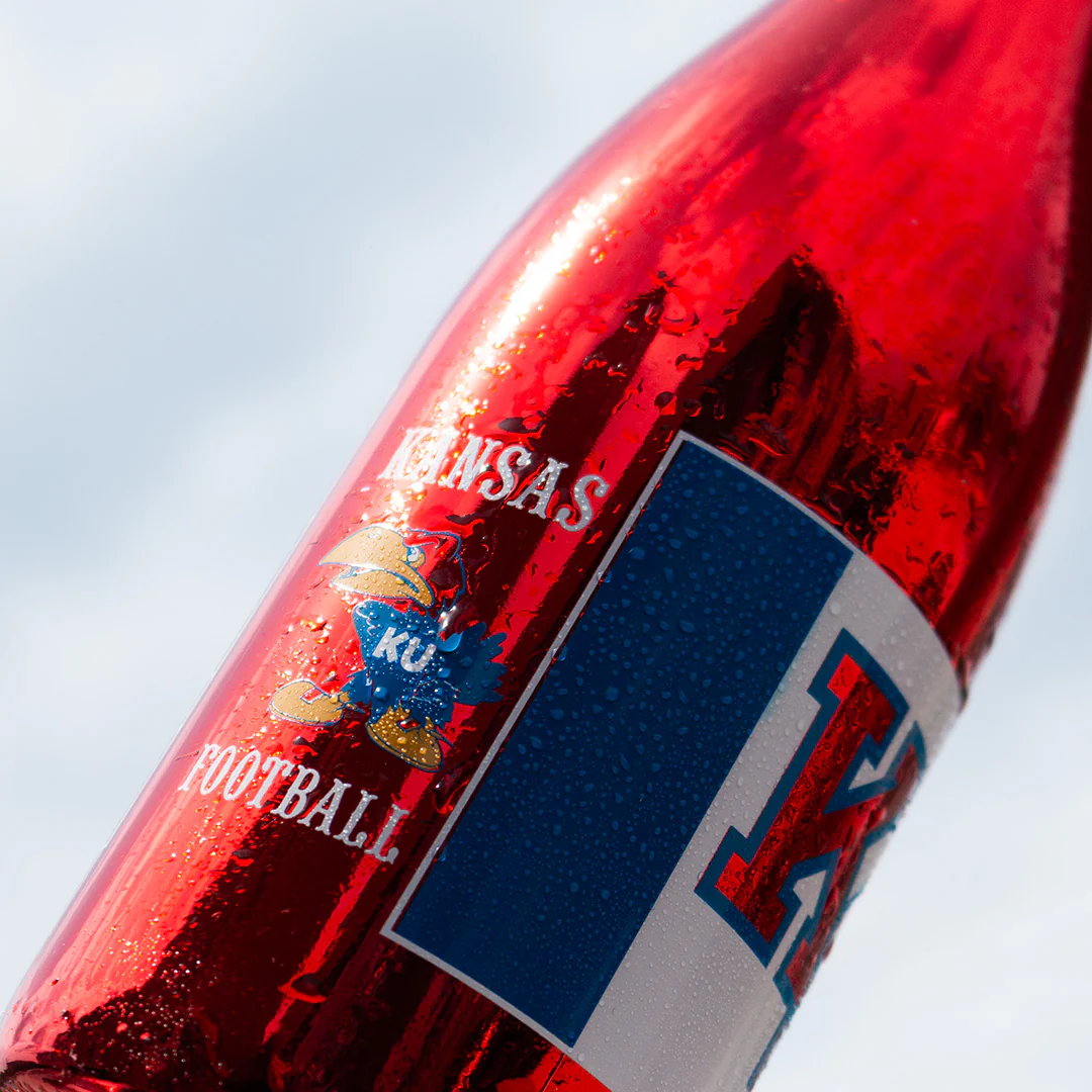 University of Kansas Football Metallic Red Bubbly - Image 4