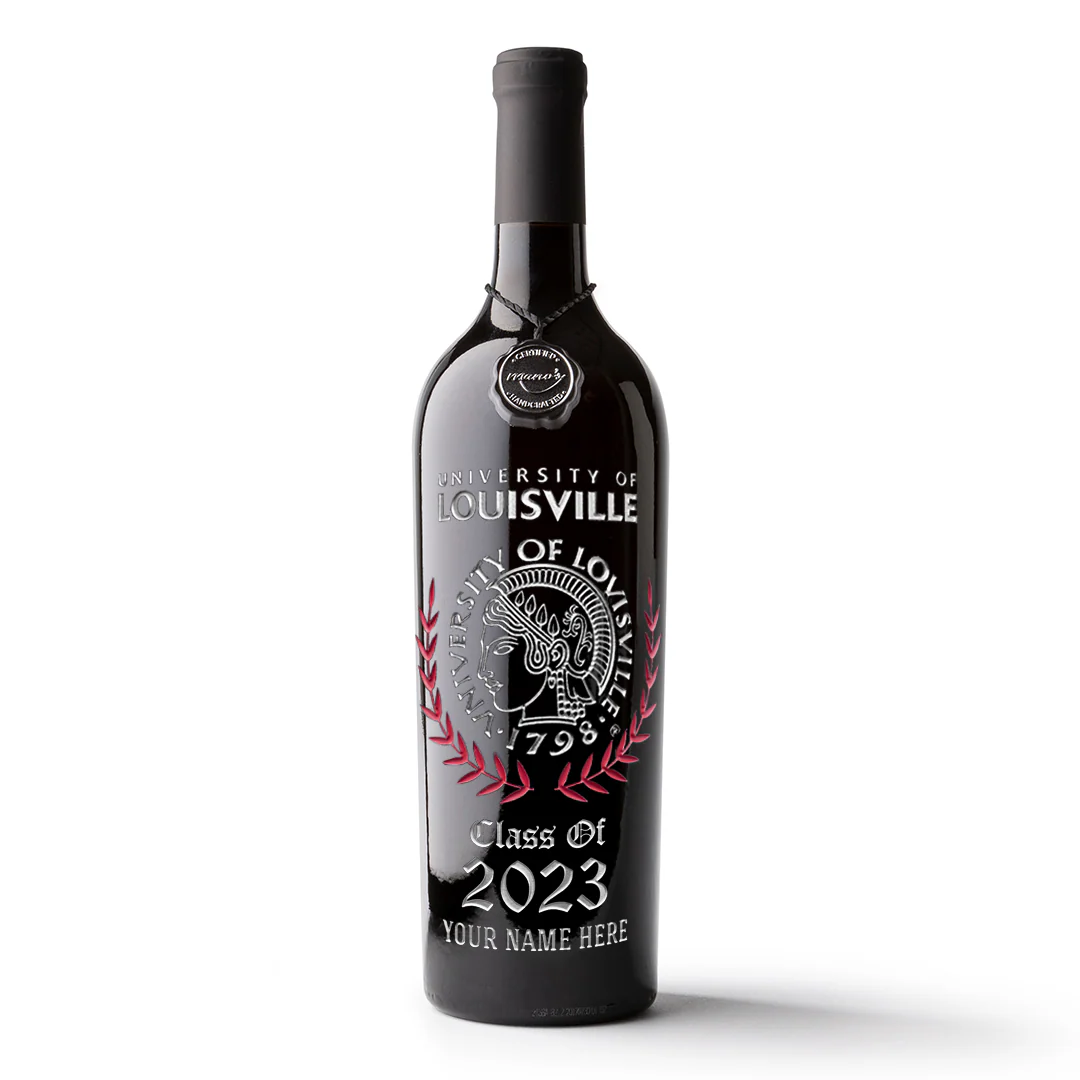 University of Louisville Custom Alumni Etched Wine - Image 5