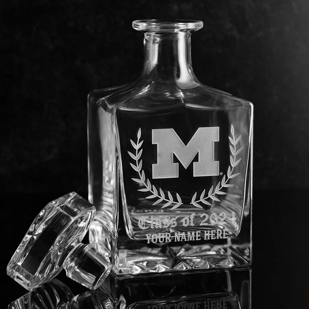 University of Michigan Custom Alumni Decanter