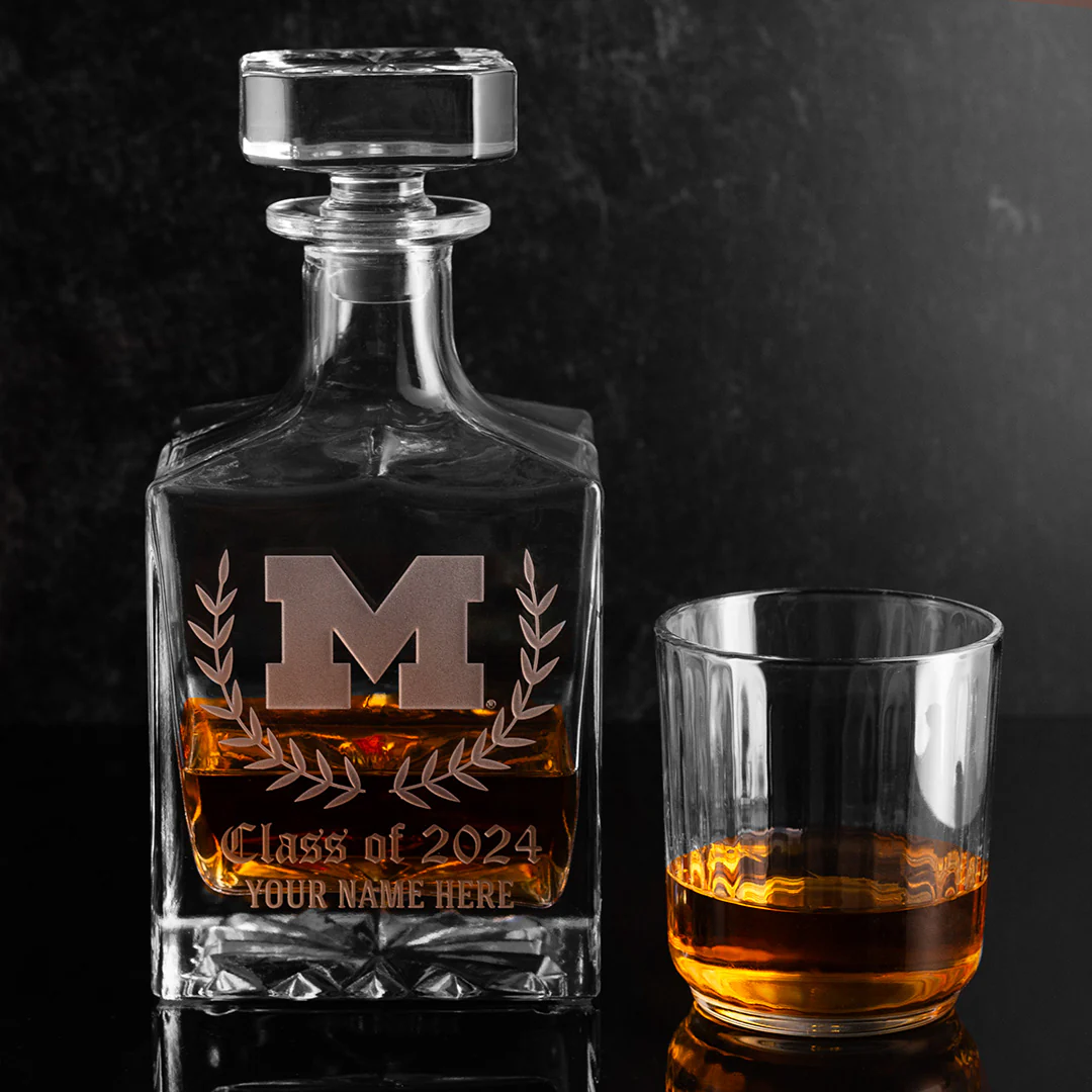 University of Michigan Custom Alumni Decanter - Image 2