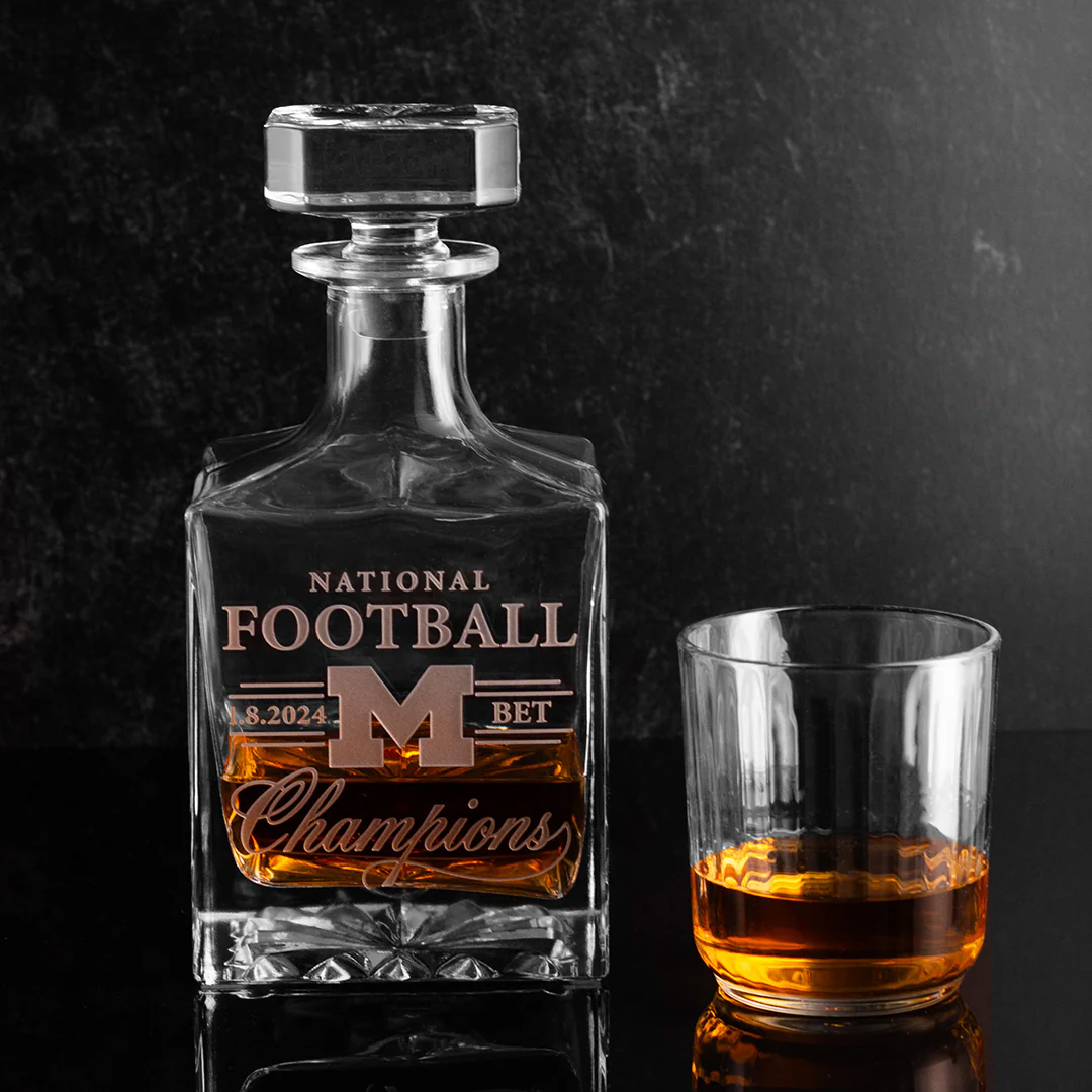 University of Michigan Football National Champions Decanter - Image 2