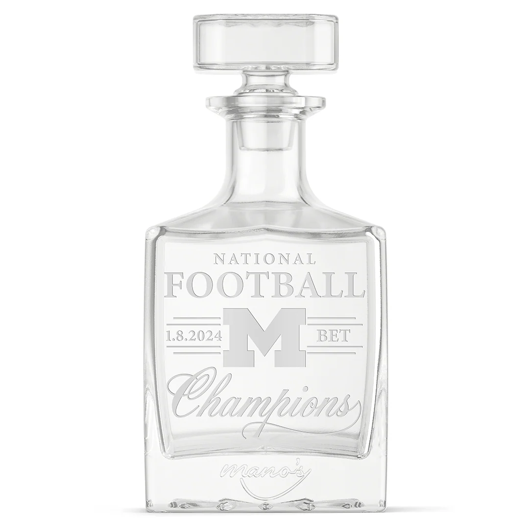 University of Michigan Football National Champions Decanter - Image 3