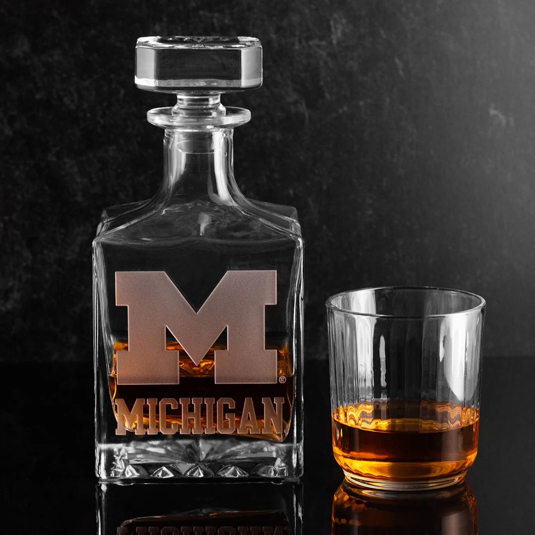 University of Michigan Logo Decanter - Image 2