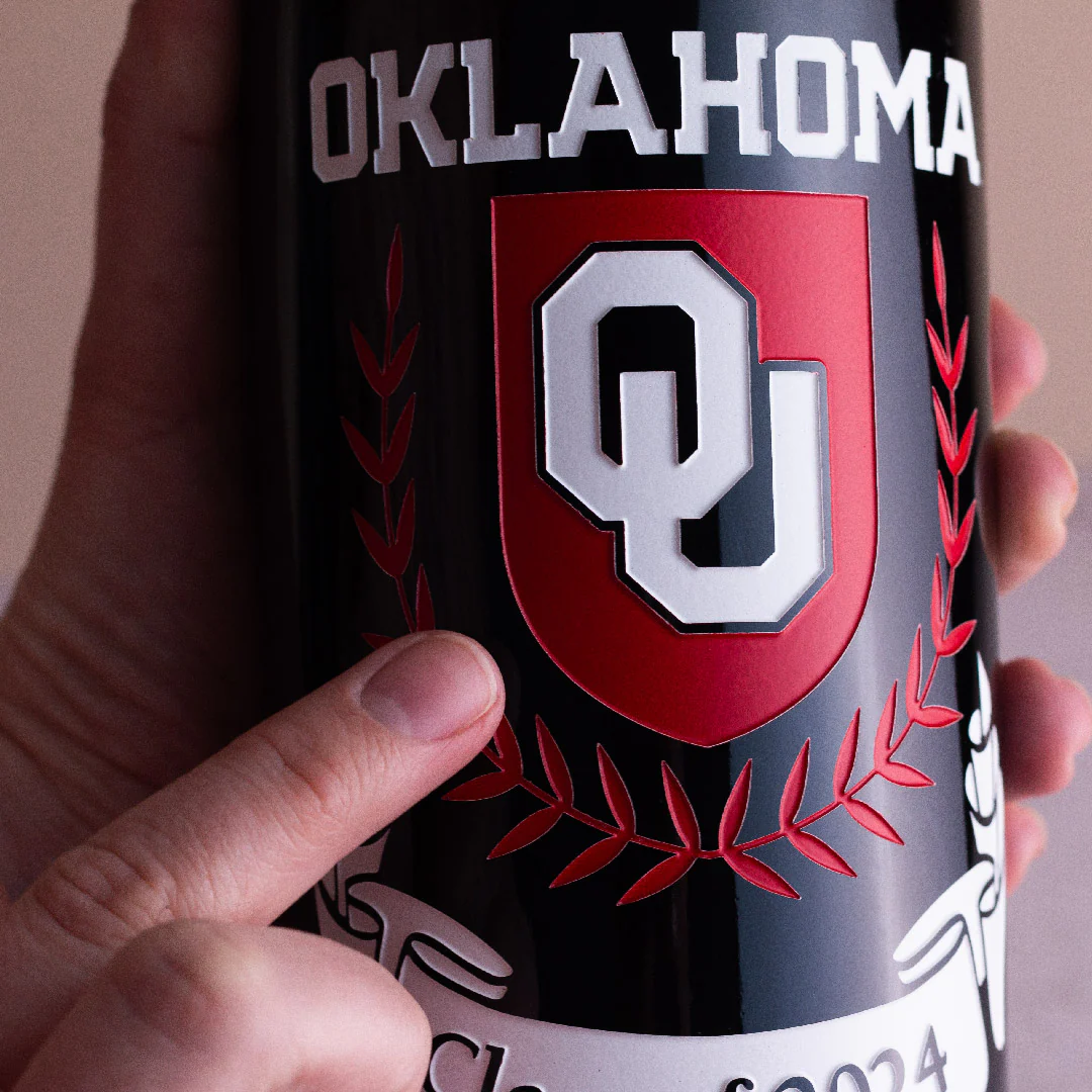 University of Oklahoma Custom Alumni Etched Wine - Image 9