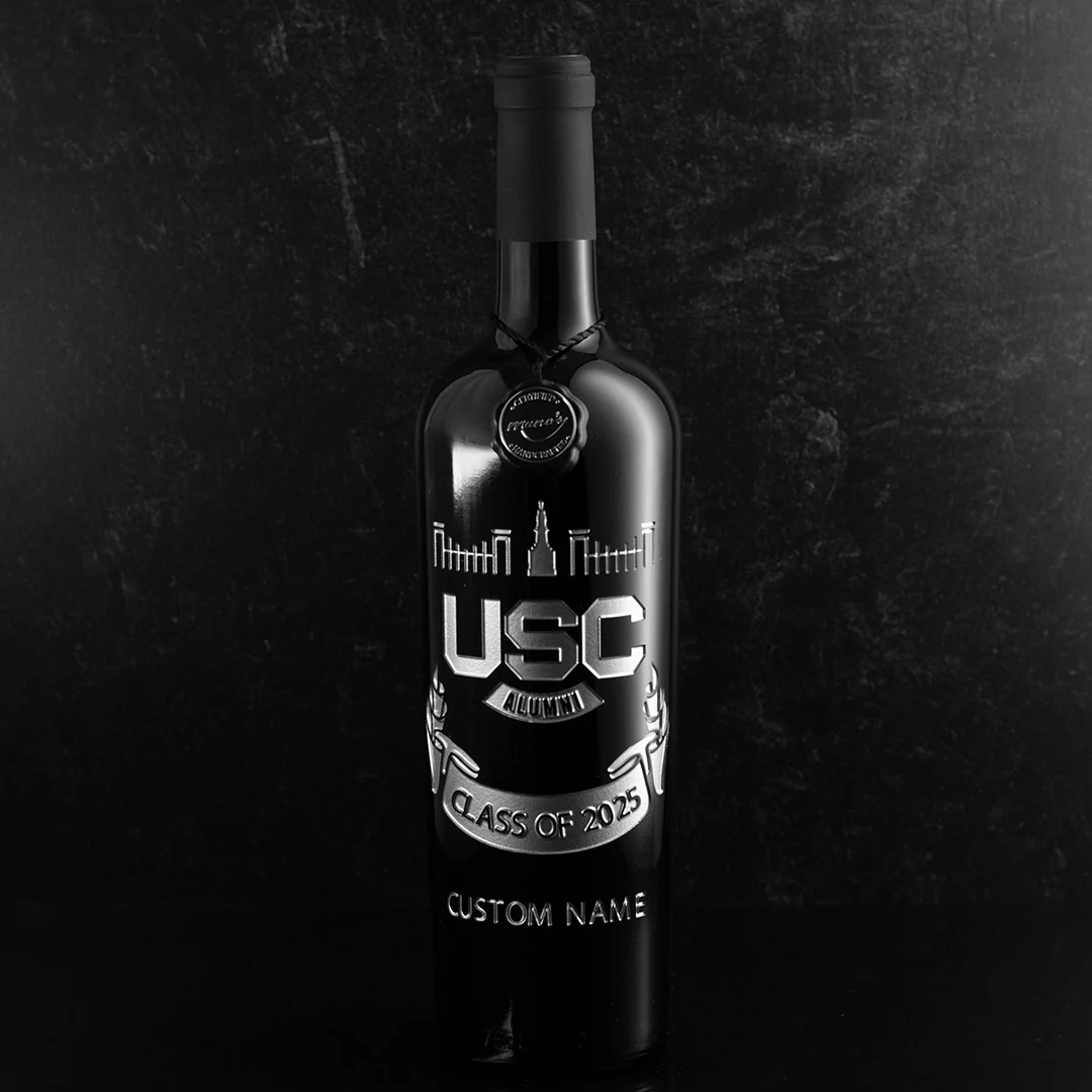 University of South Carolina Alumni Association Custom Etched Wine - Image 3
