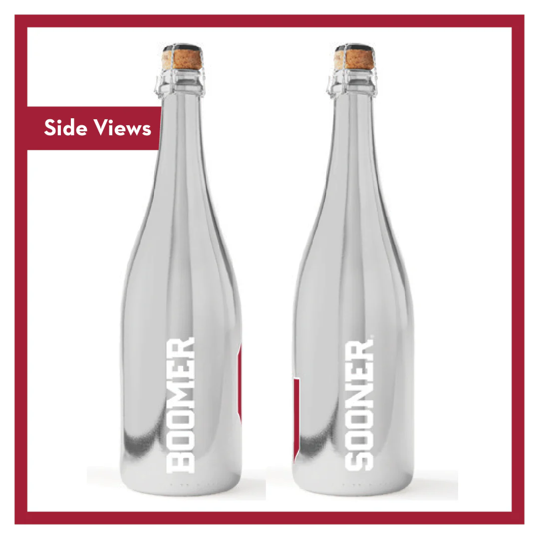 University Oklahoma Boomer Sooner Bubbly - Image 4