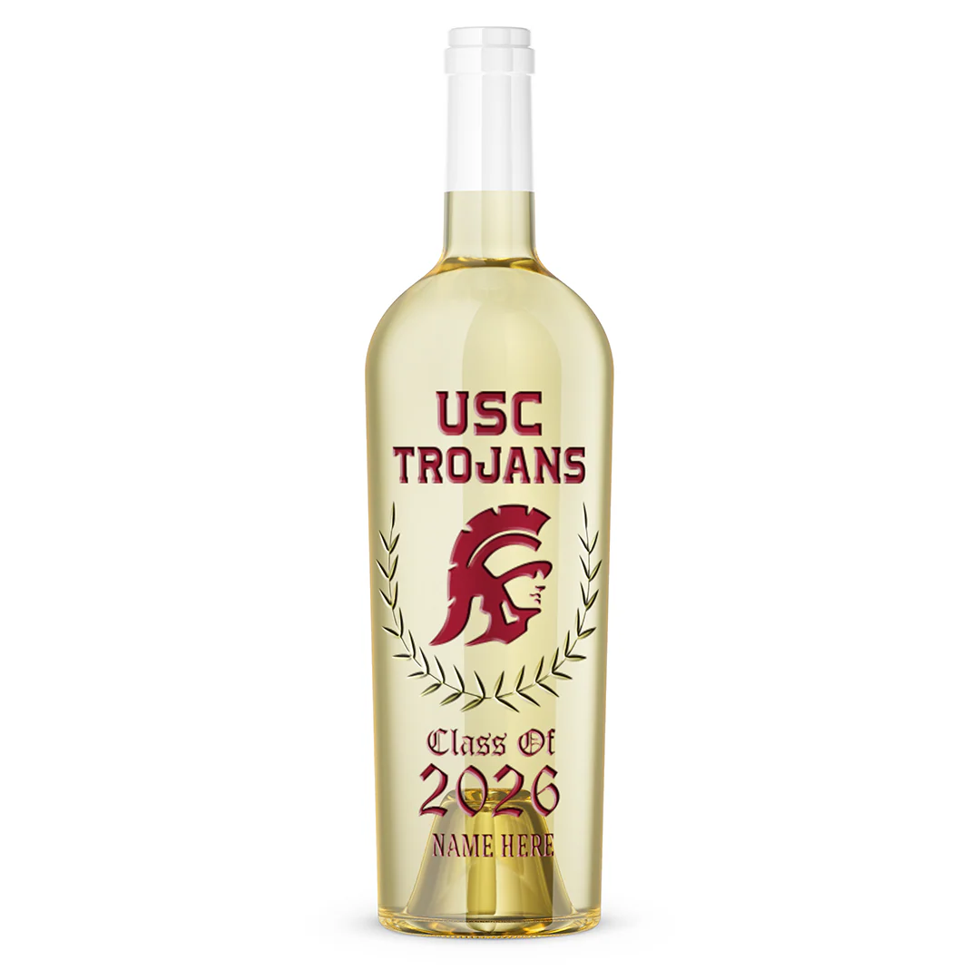USC Custom Graduate Etched Chardonnay