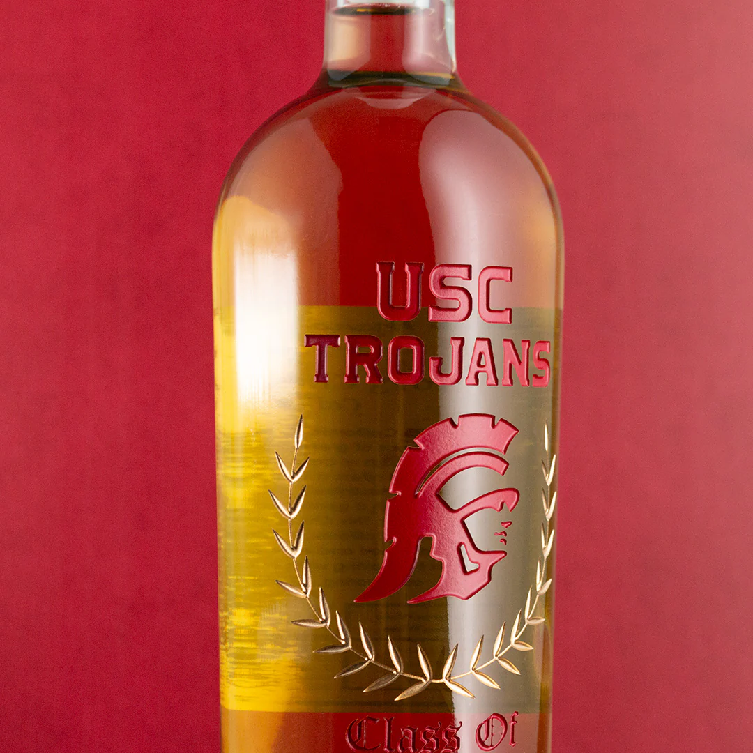 USC Custom Graduate Etched Chardonnay - Image 2