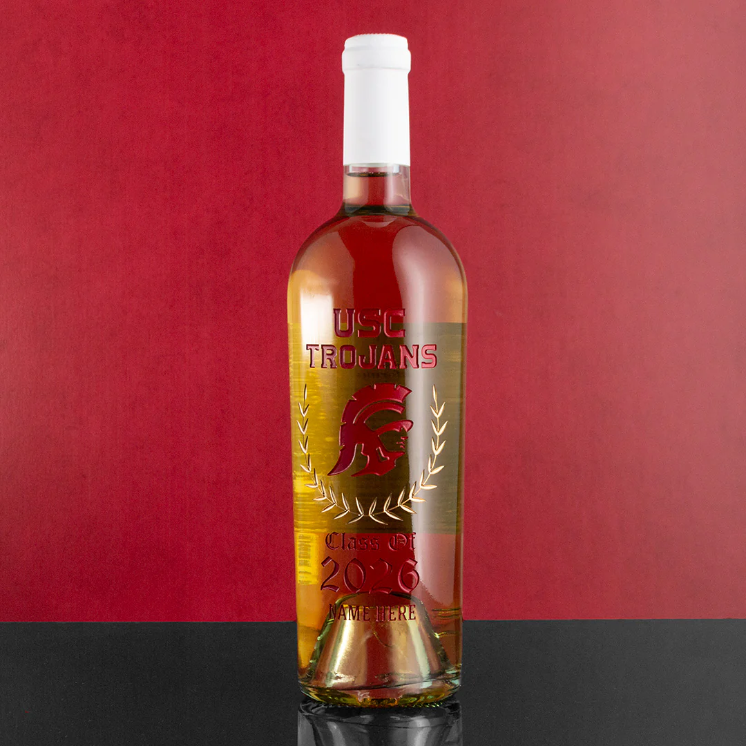 USC Custom Graduate Etched Chardonnay - Image 5