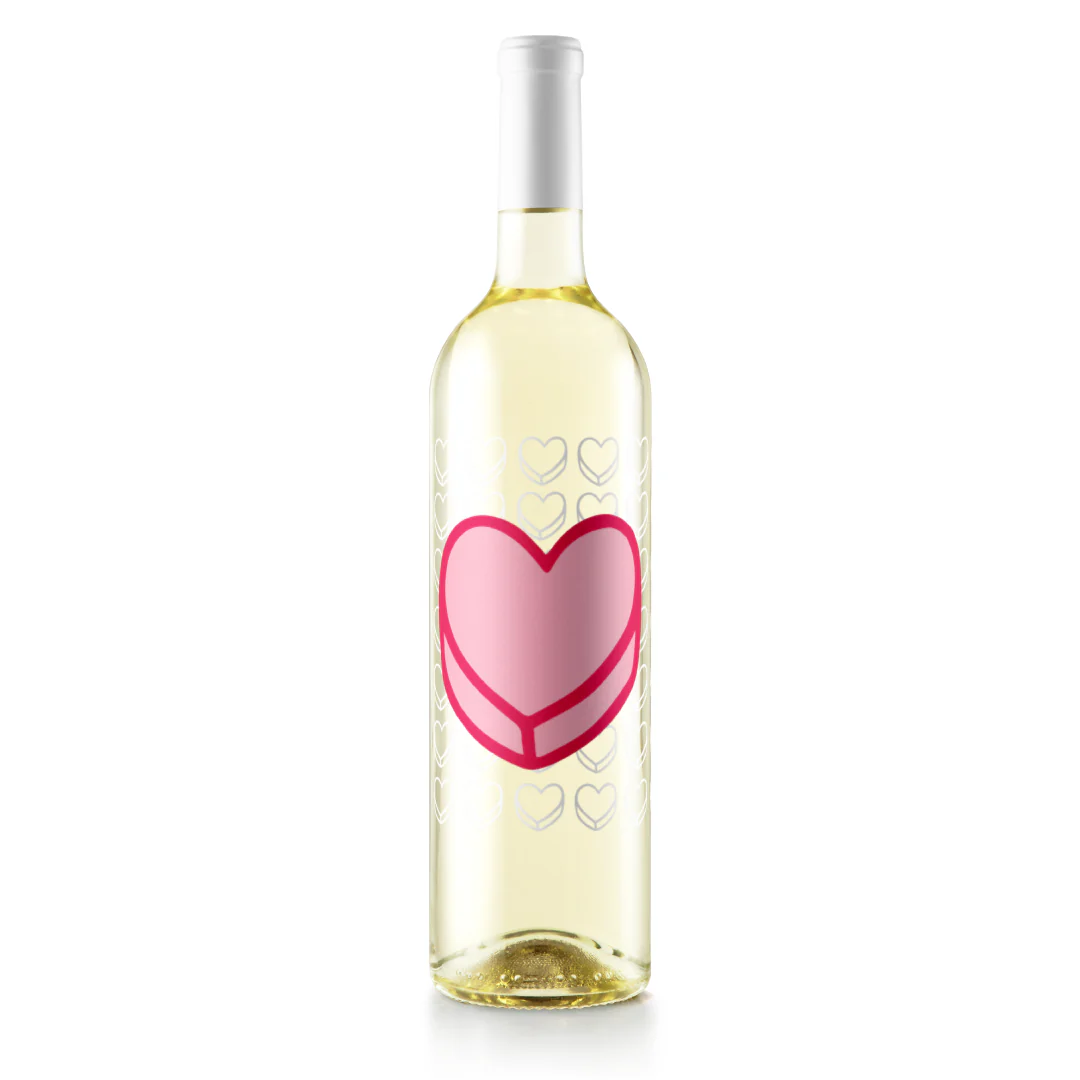 Custom Message Heart Sauvignon Blanc - Image 3