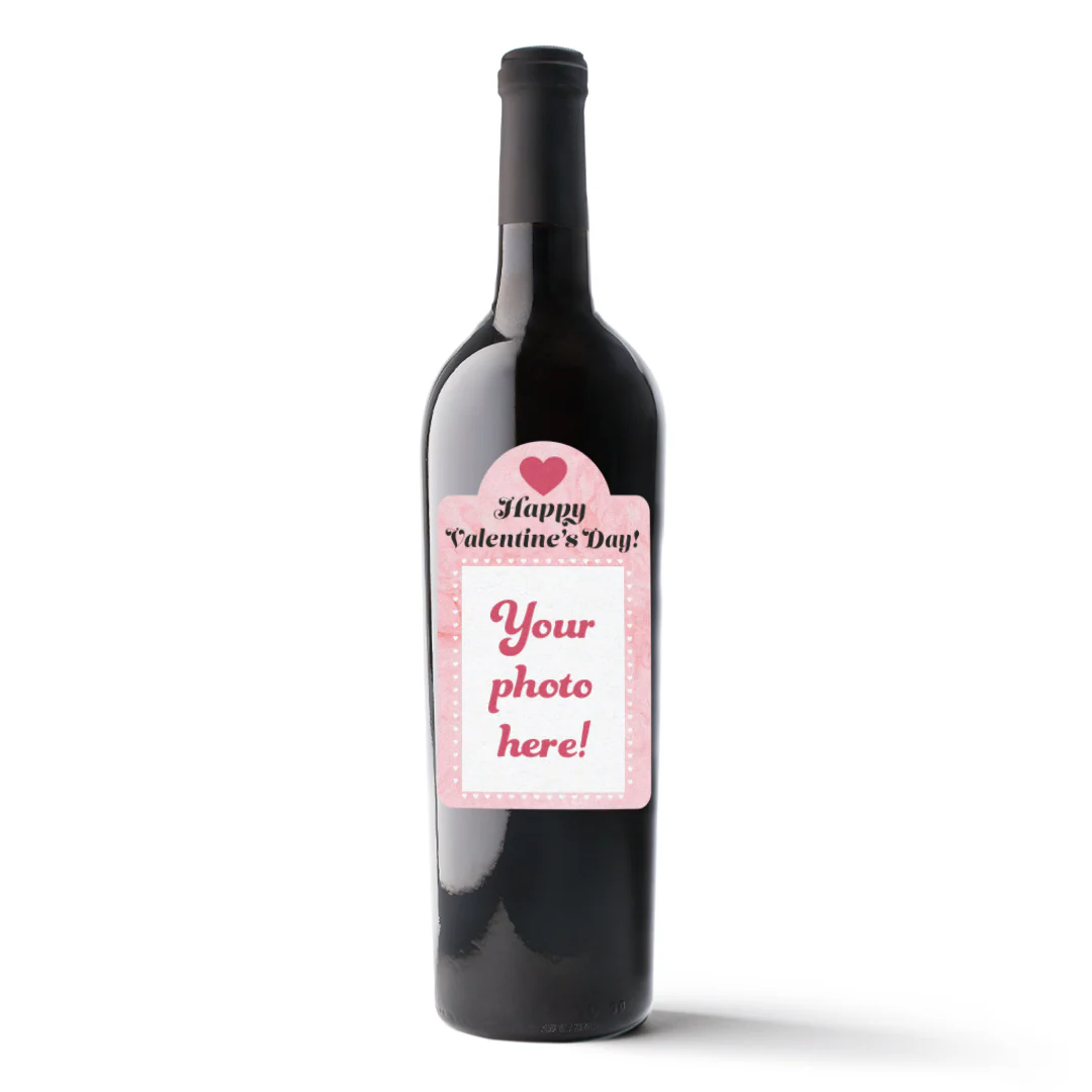 Valentines Custom Photo Label Wine - Image 3